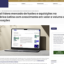 Brasil lidera mercado de fus�es e aquisi��es na Am�rica Latina com crescimento em valor e volume de transa��es
